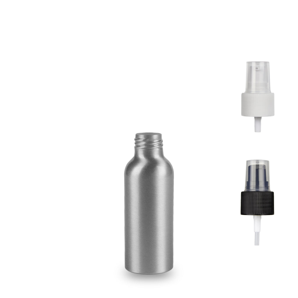 100ml Aluminium Bottle (Serum Pump) 24mm (24/410) Craft 360