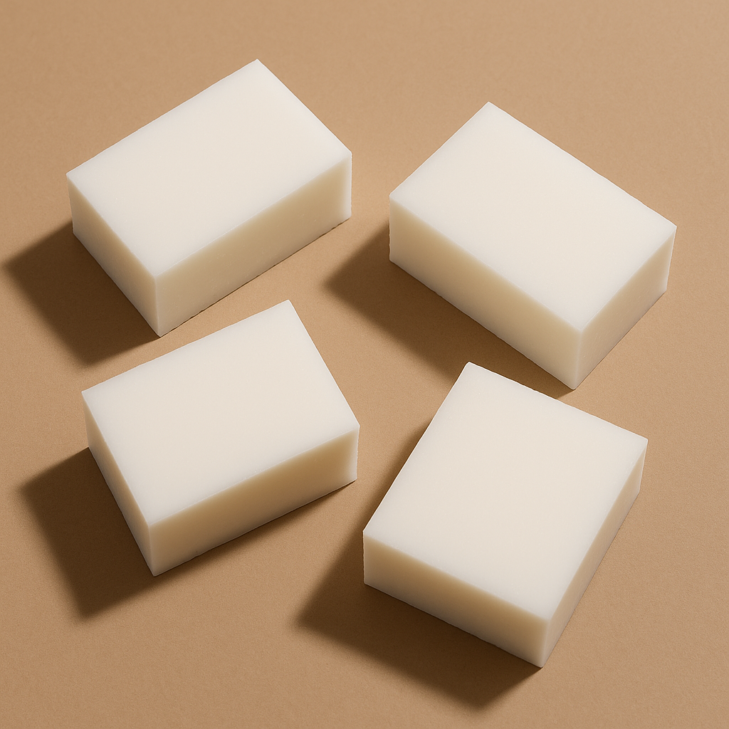 100% natural oat milk melt and pour soap base – creamy beige soap block