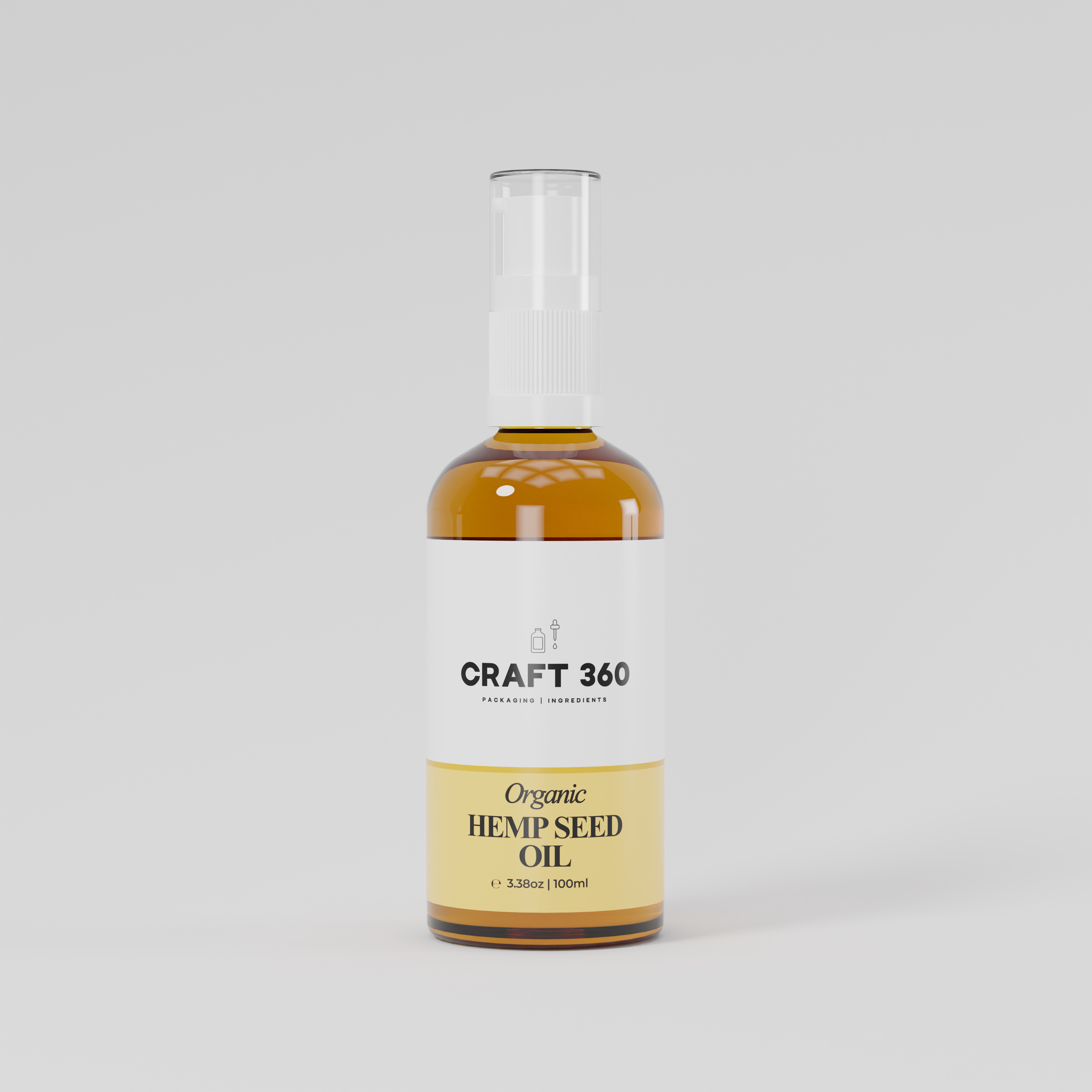 Organic Hemp Seed Oil - Cold Pressed  (Glass Bottles)