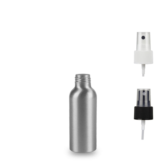 Aluminium Bottle - (Atomiser/Spritzer) - 100ml - 24mm (24/410)