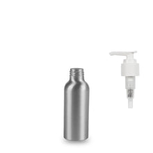Aluminium Bottle - (Lotion Pump) - 100ml - 24mm (24/410)