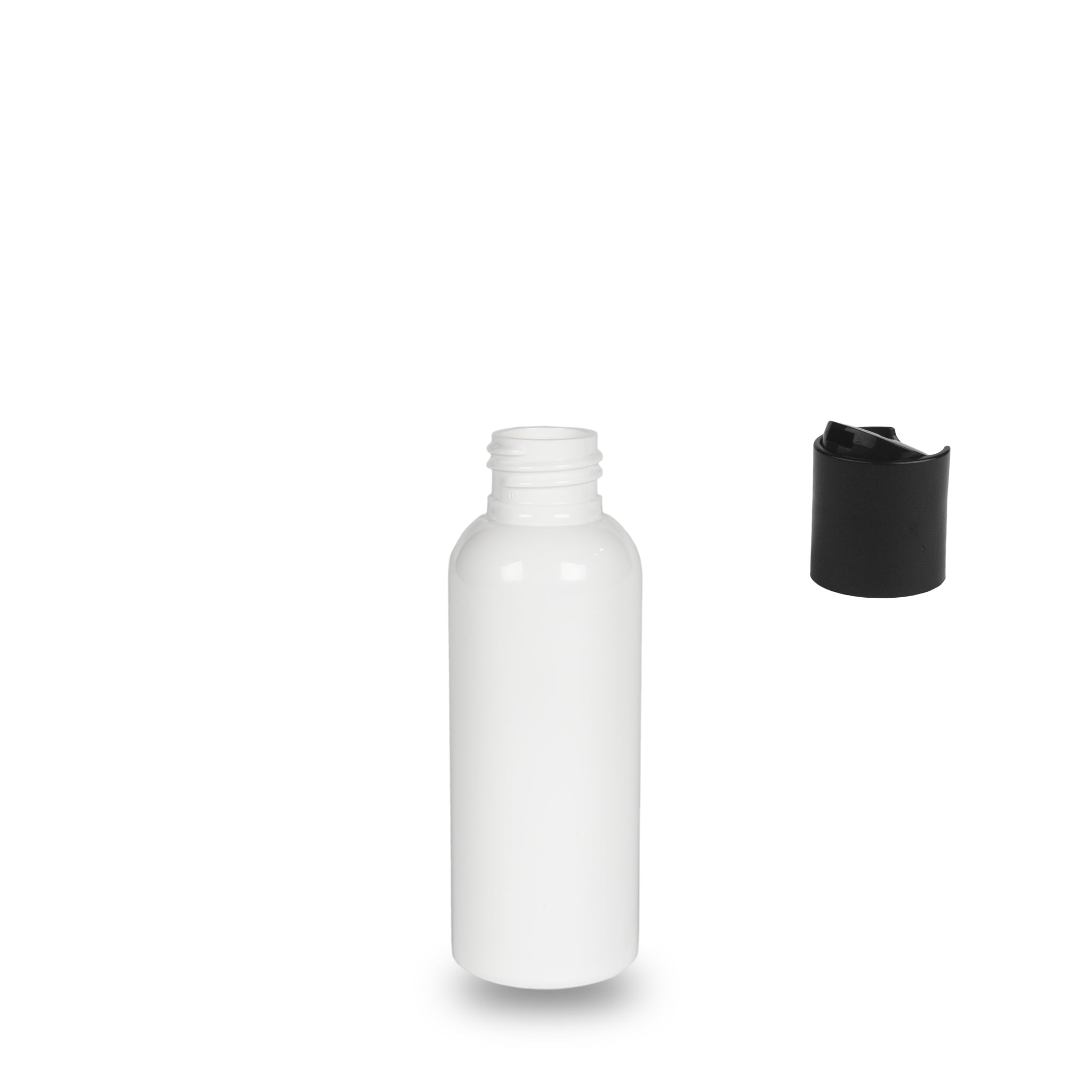 Recycled Plastic Bottle rPET - 'Tall Boston' - 100ml - (Disc Top) - 24mm (24/410)