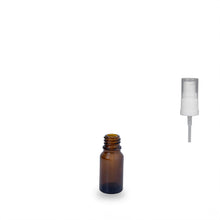 Amber Glass Bottle - (Serum / Gel Pump) - 10ml - 18mm