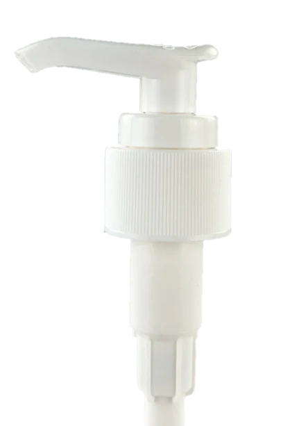 CLEARANCE: Box of 919 x White Lotion Pump - Ribbed - 24mm (24/410)