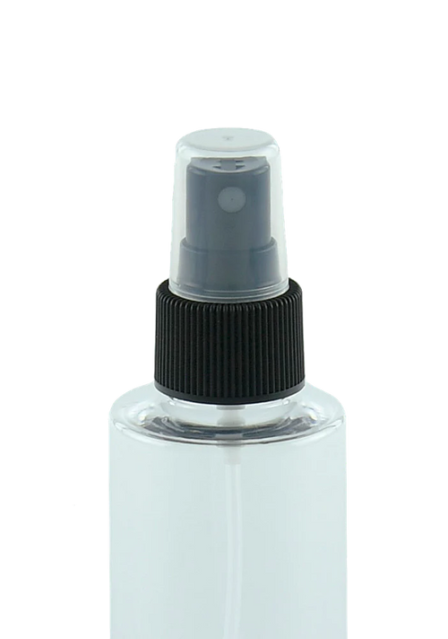 CLEARANCE Black Atomiser / Spritzer - Fine Mist Spray - Ribbed - 24mm (24/410) (Carton of 500)