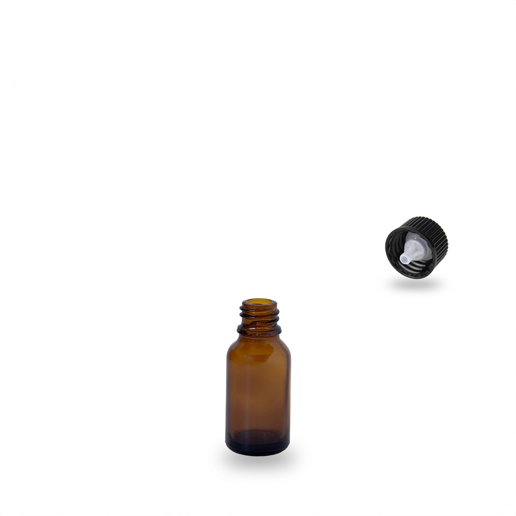 Amber Glass Bottle - 15ml - 18mm