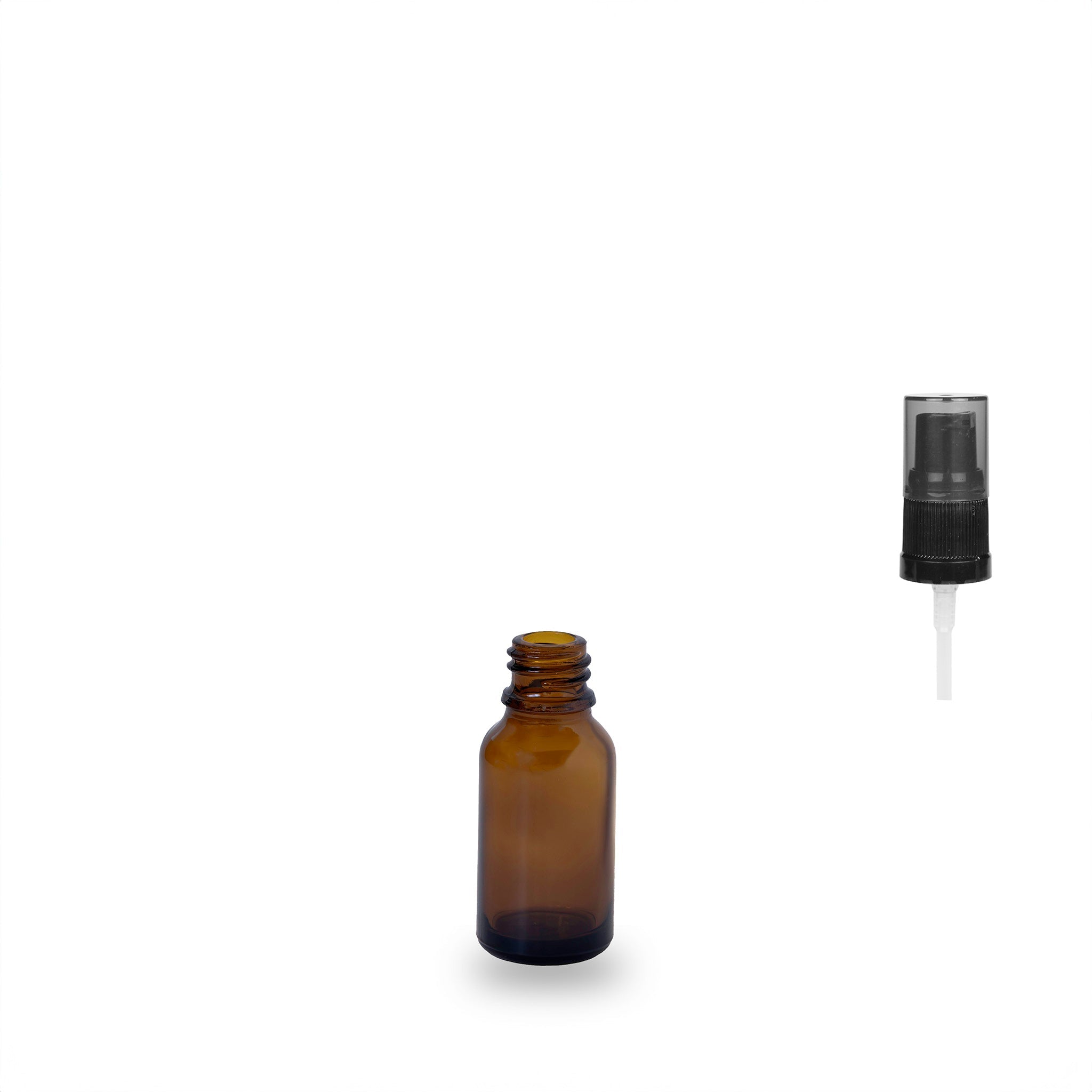 Amber Glass Bottle - 15ml - 18mm