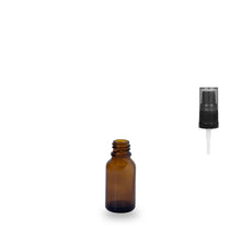 Amber Glass Bottle - (Serum / Gel Pump) - 15ml - 18mm