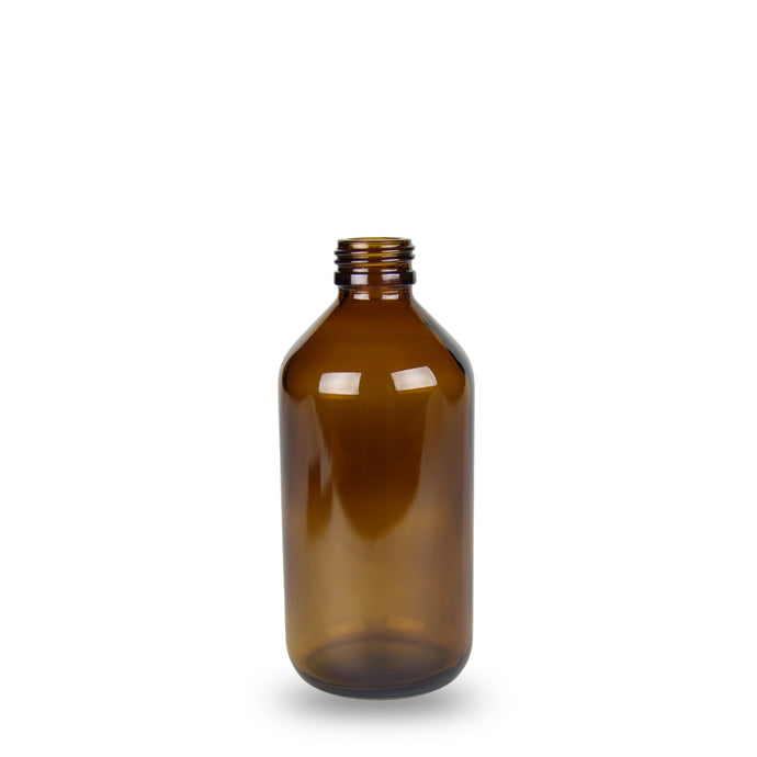 Amber Glass Bottle - 200ml - 24mm (24/410)