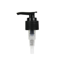 Black Lotion Pump - Ribbed - 24mm (24/410) - LPR-24B2