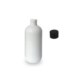 Plastic Bottle rPET - 'Squat Boston' - 250ml - (Screw Cap) - 24mm (24/410)