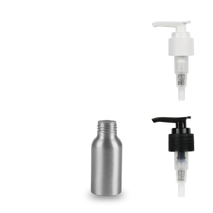 Aluminium Bottle - (Lotion Pump) - 50ml - 24mm (24/410)