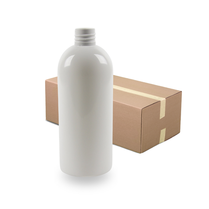 White Plastic Bottle PET 'Semi Squat' - 500ml - 28mm (28/410) (Full Carton of 210)