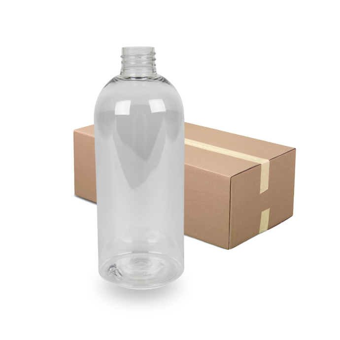 Clear Plastic Bottle PET 'Semi Squat' - 500ml - 28mm (28/410) (Full Carton of 210)