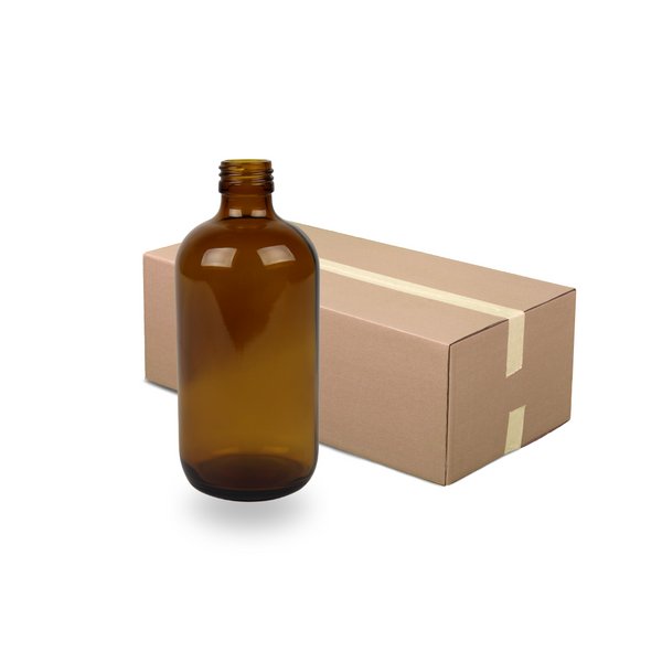 Amber Glass Bottle - 250ml - 24mm (24/410) (Full Slab of 90)