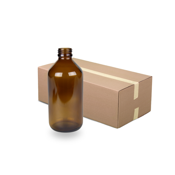 Amber Glass Bottle - 200ml - 24mm (24/410) (Full Slab of 112)