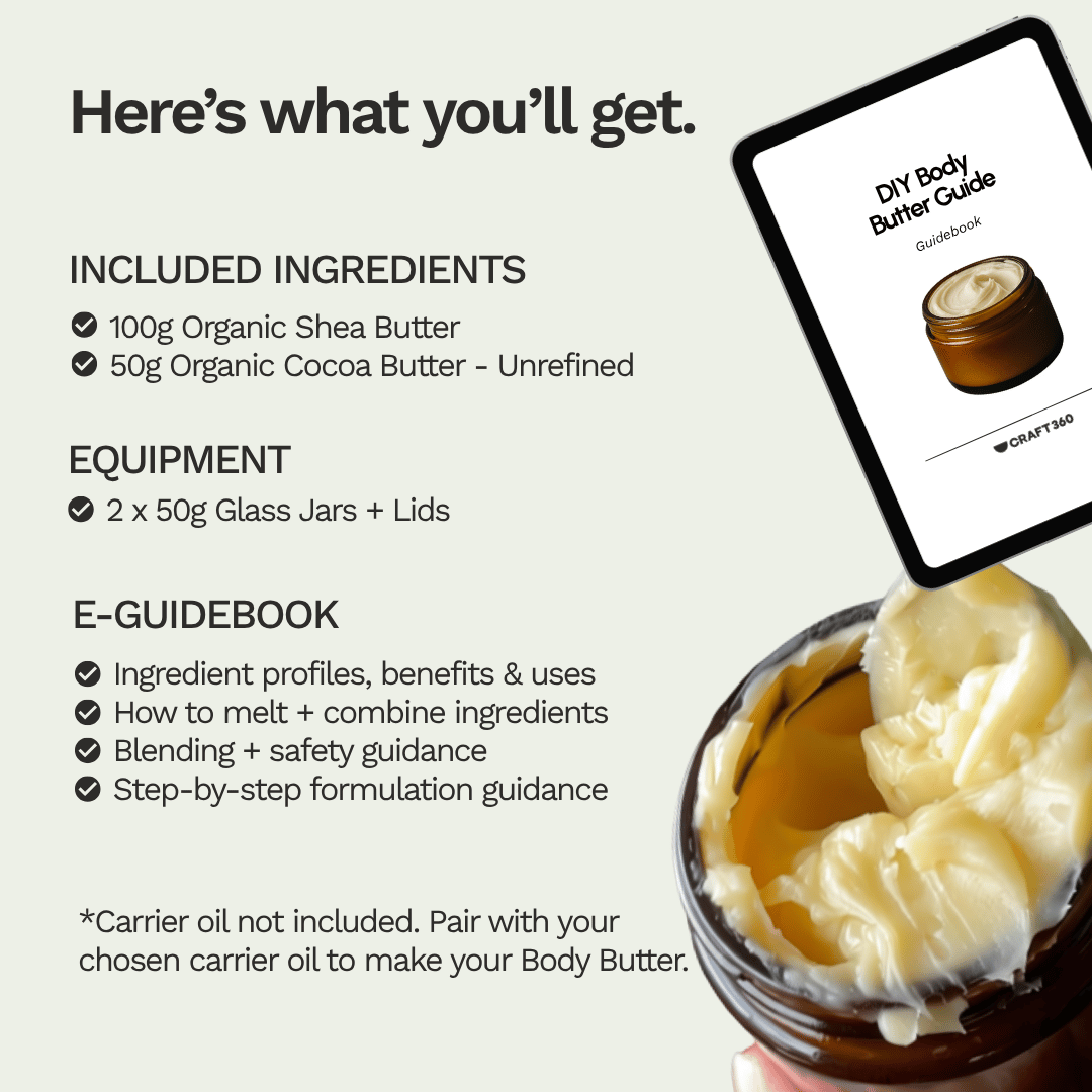 Make 2 x 50g Body Butters + Recipe (Needs 25ml Carrier Oil)