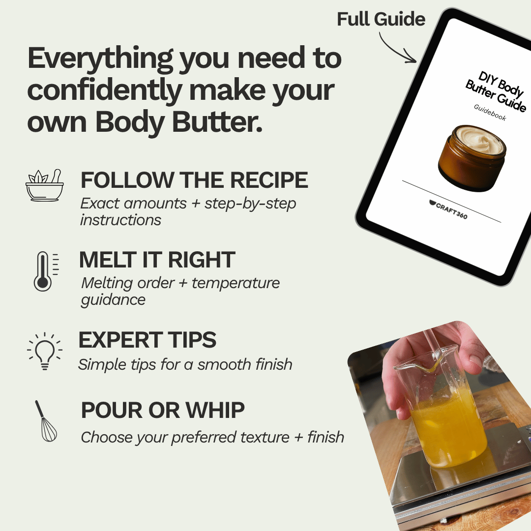 Make 2 x 50g Body Butters + Recipe (Needs 25ml Carrier Oil)