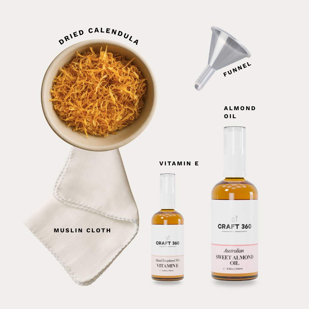 Calendula Infused Sweet Almond Oil - DIY Kit