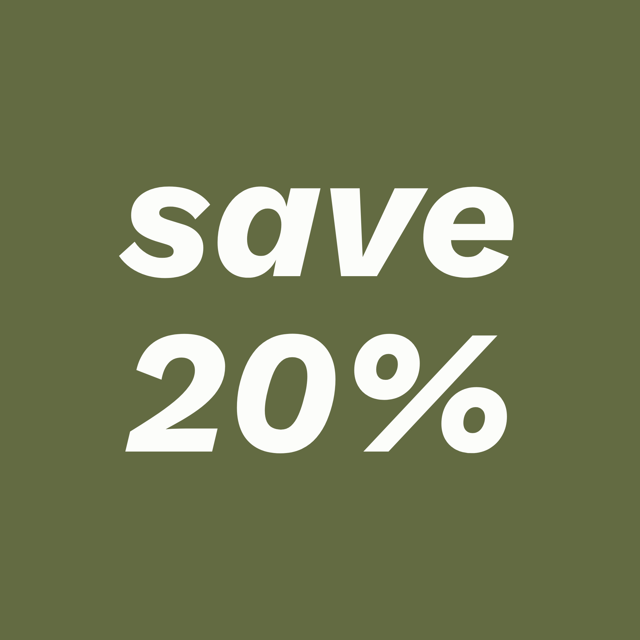 Save 20%