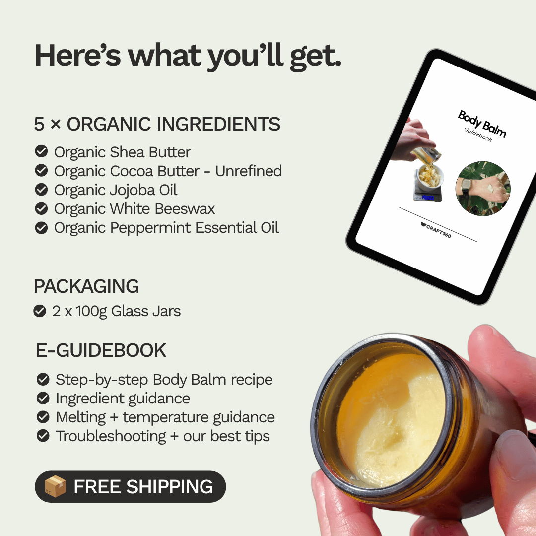 Make Your Own: Organic Body Balm Kit - Makes 2 x 100g