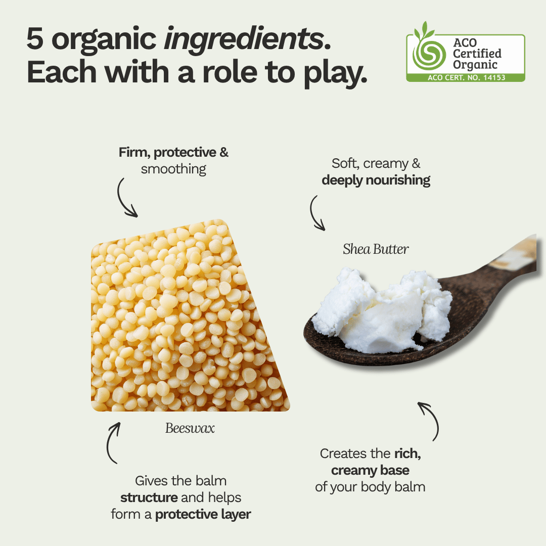 Make Your Own: Organic Body Balm Kit - Makes 2 x 100g