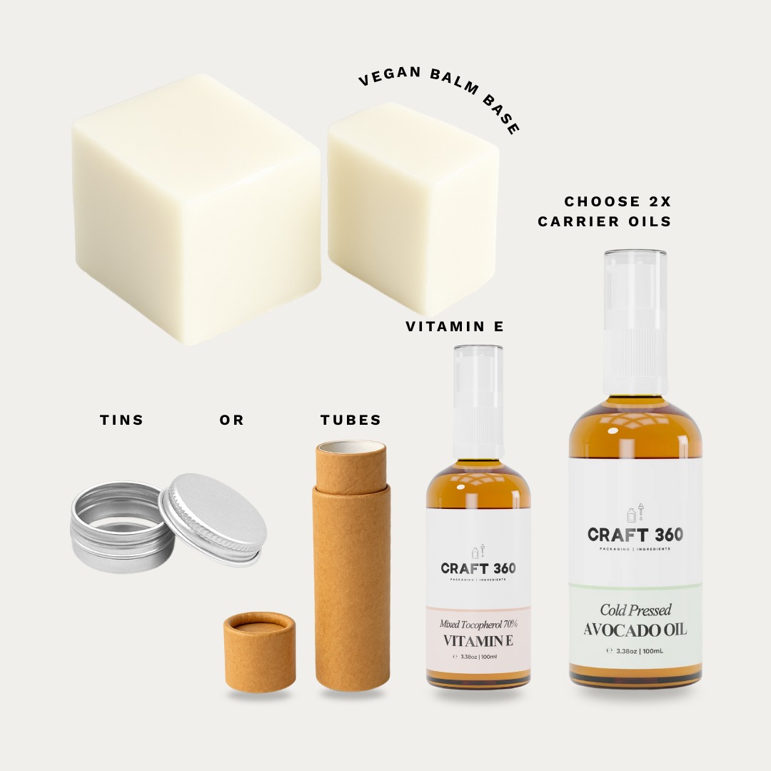 Nourishing Vegan Lip Balm - DIY Kit (Customisable)