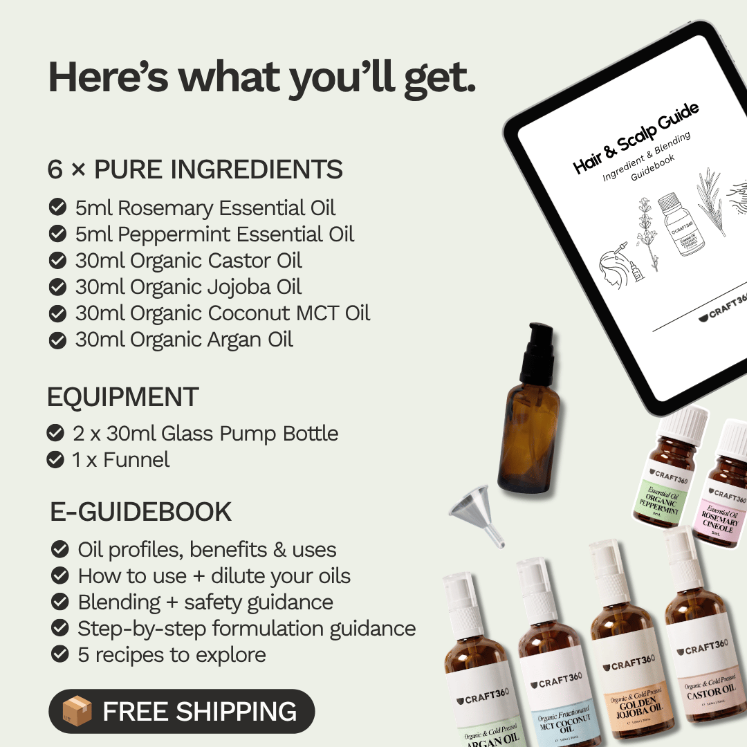 Create You Own Hair & Scalp Oils - Bundle + Guide