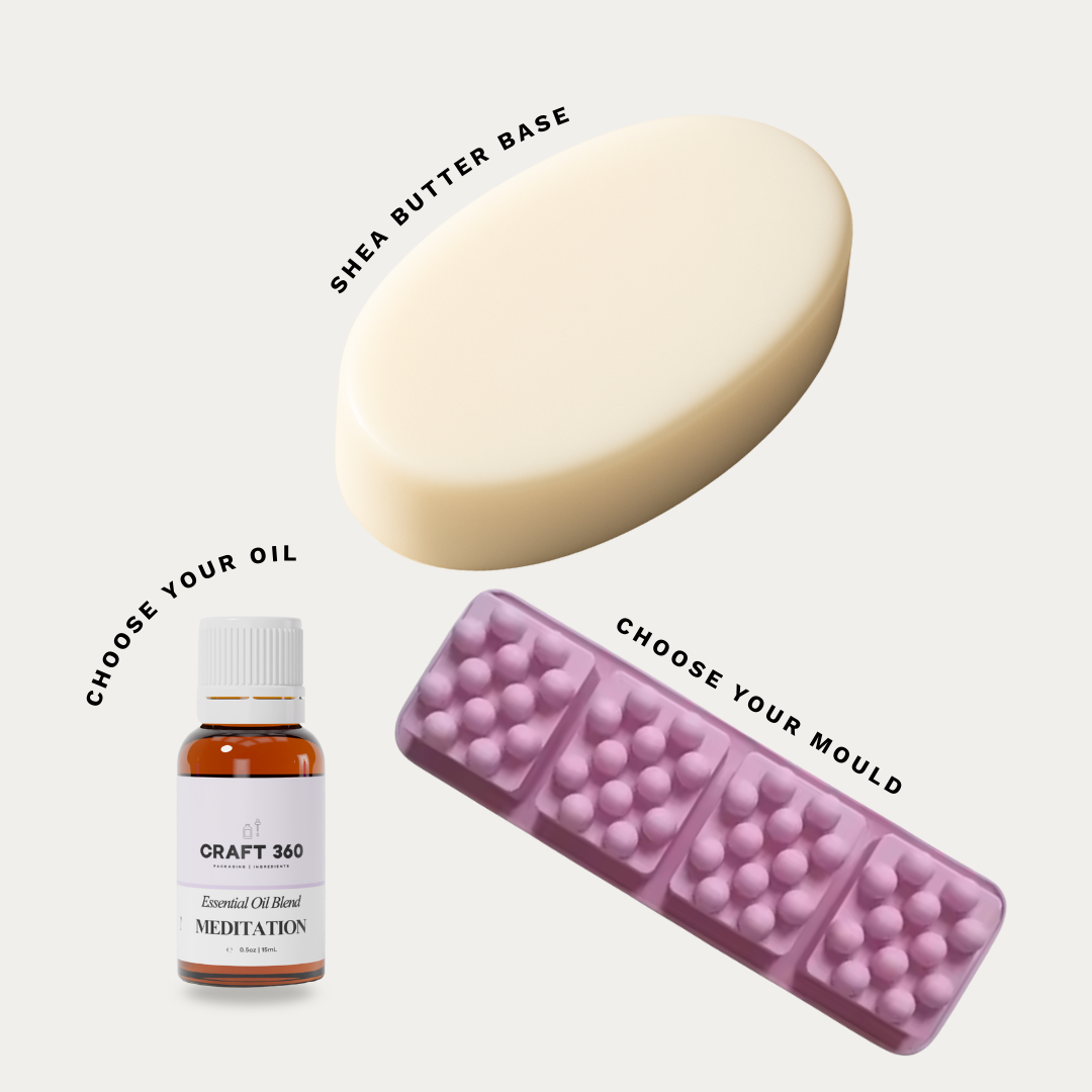 Hydrating Shea Butter Melt & Pour Cleansing Soap - DIY Kit (Customisable)