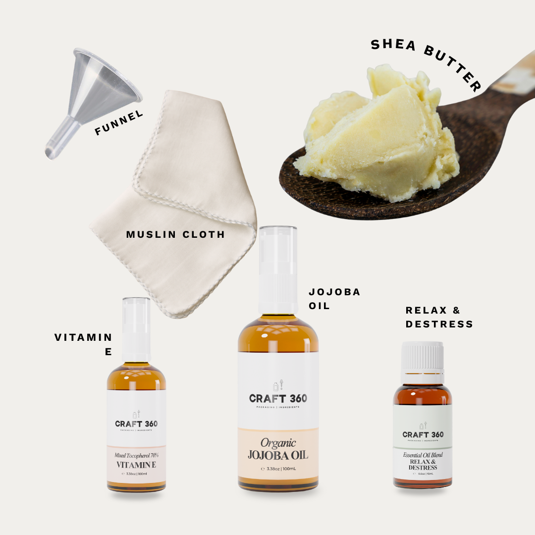 Organic Jojoba & Castor Body Butter - DIY Kit