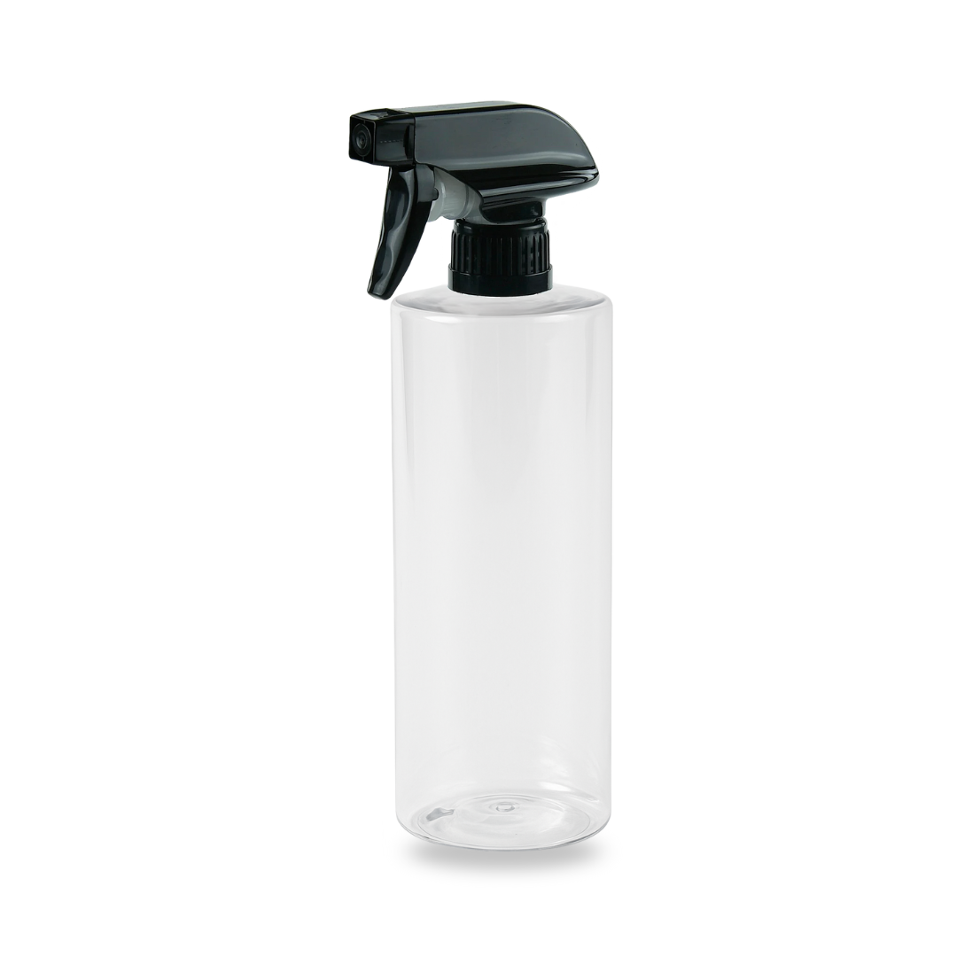 500ml Clear Recycled Plastic Bottle 'Cylinder'- (Trigger Spray)