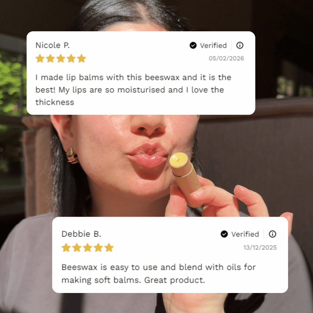 4 x Natural Lip Balms + Guide | *Needs 25ml Carrier Oil (ADD-ON)