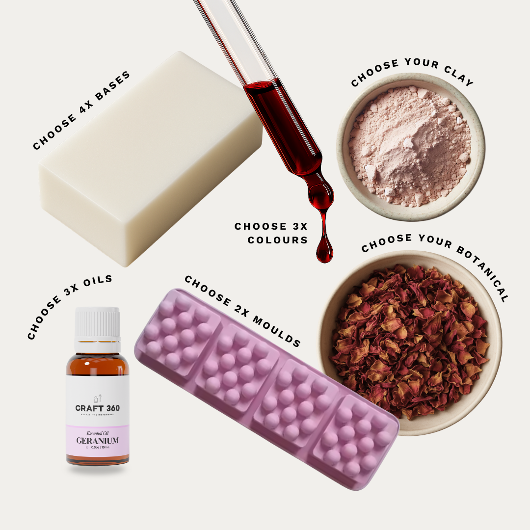 Mega - Melt & Pour Cleansing Soap Making - DIY Kit (Customisable)