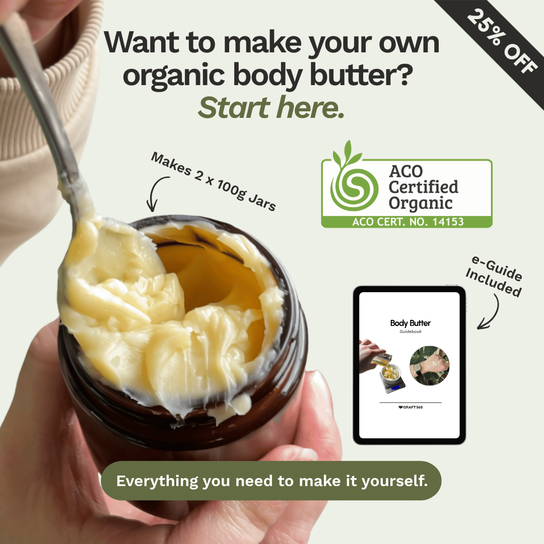 Make Your Own: Organic Body Butter Kit - Makes 2 x 100g