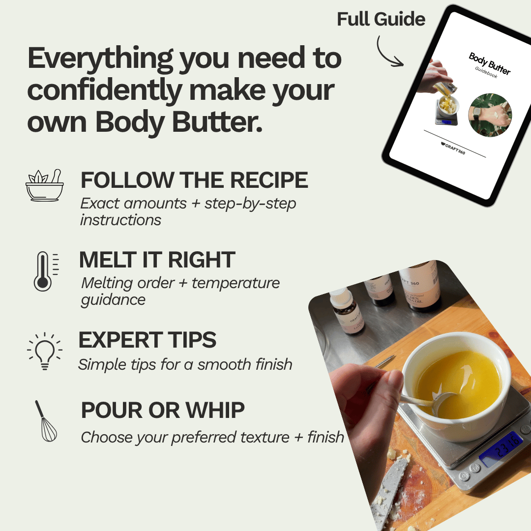 Make Your Own: Organic Body Butter Kit - Makes 2 x 100g
