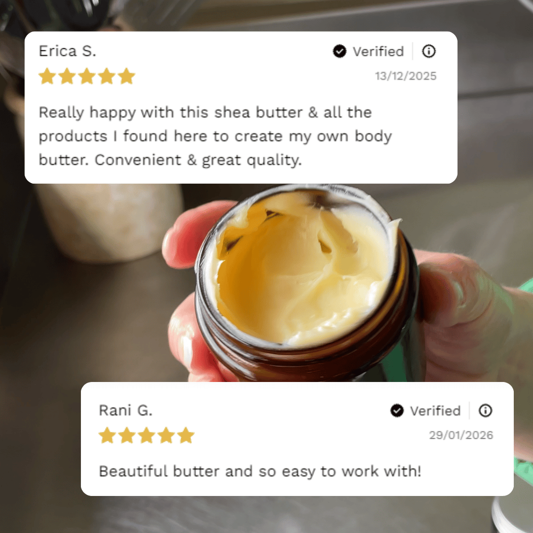 Make Your Own: Organic Body Butter Kit - Makes 2 x 100g