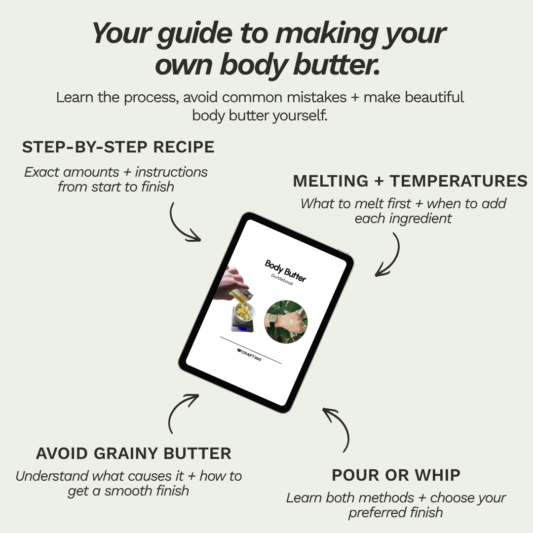 Make Your Own: Organic Body Butter Kit - Makes 2 x 100g