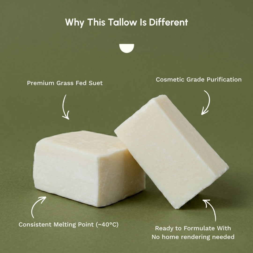 Grass-Fed Beef Tallow - Cosmetic Grade