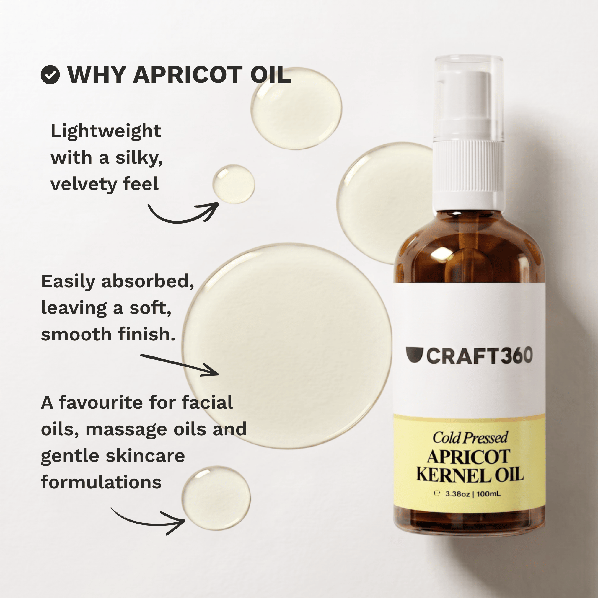 Apricot Kernel Oil - Cold Pressed