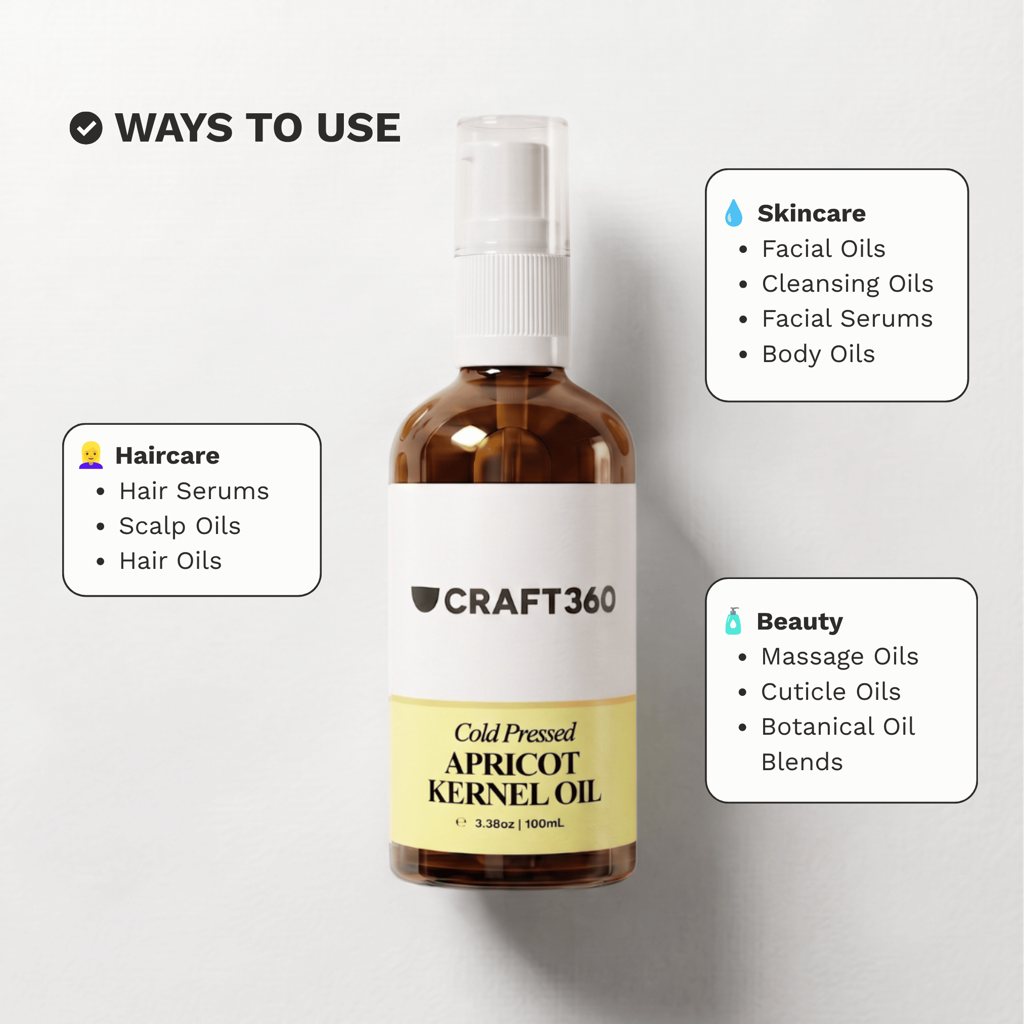 Apricot Kernel Oil - Cold Pressed