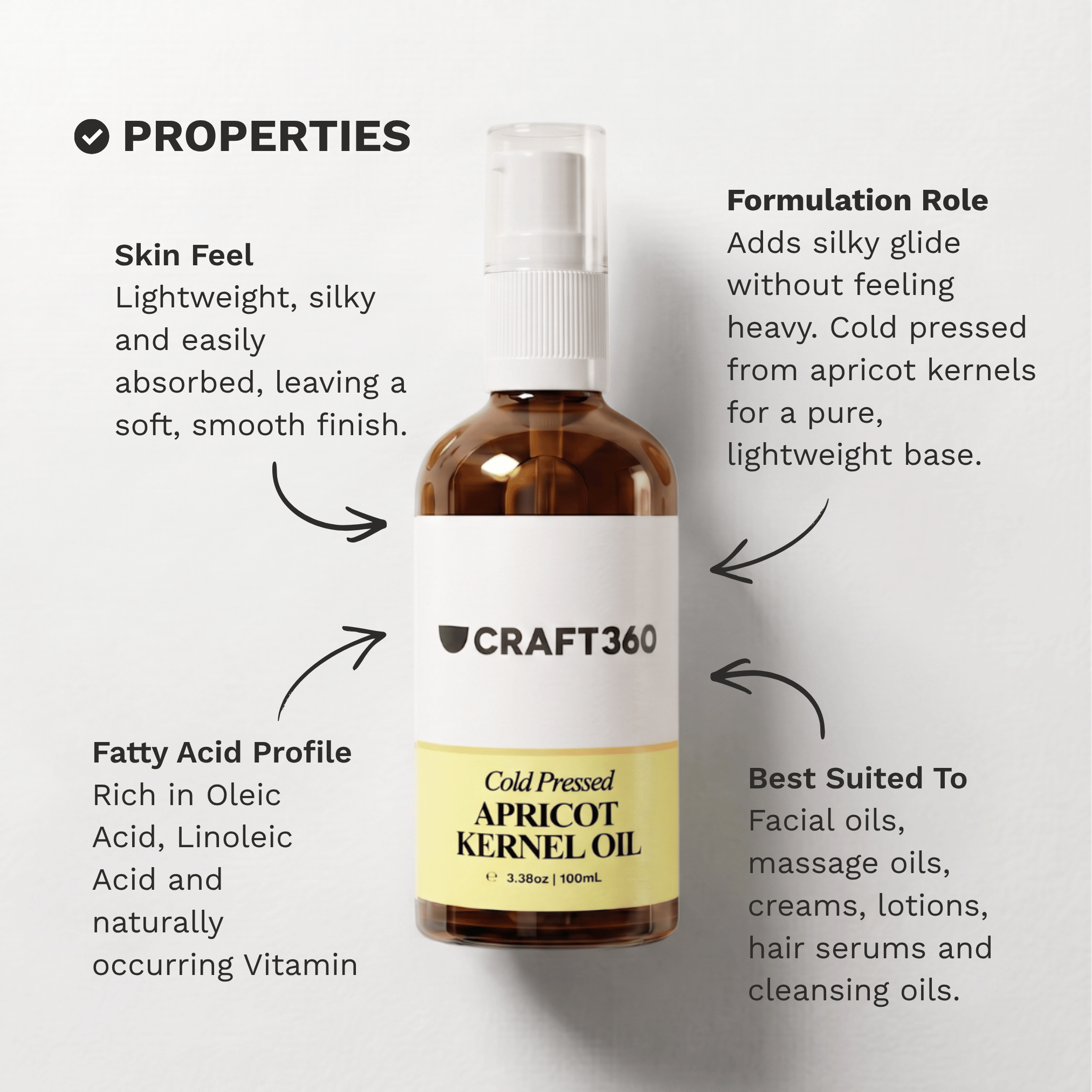 Apricot Kernel Oil - Cold Pressed