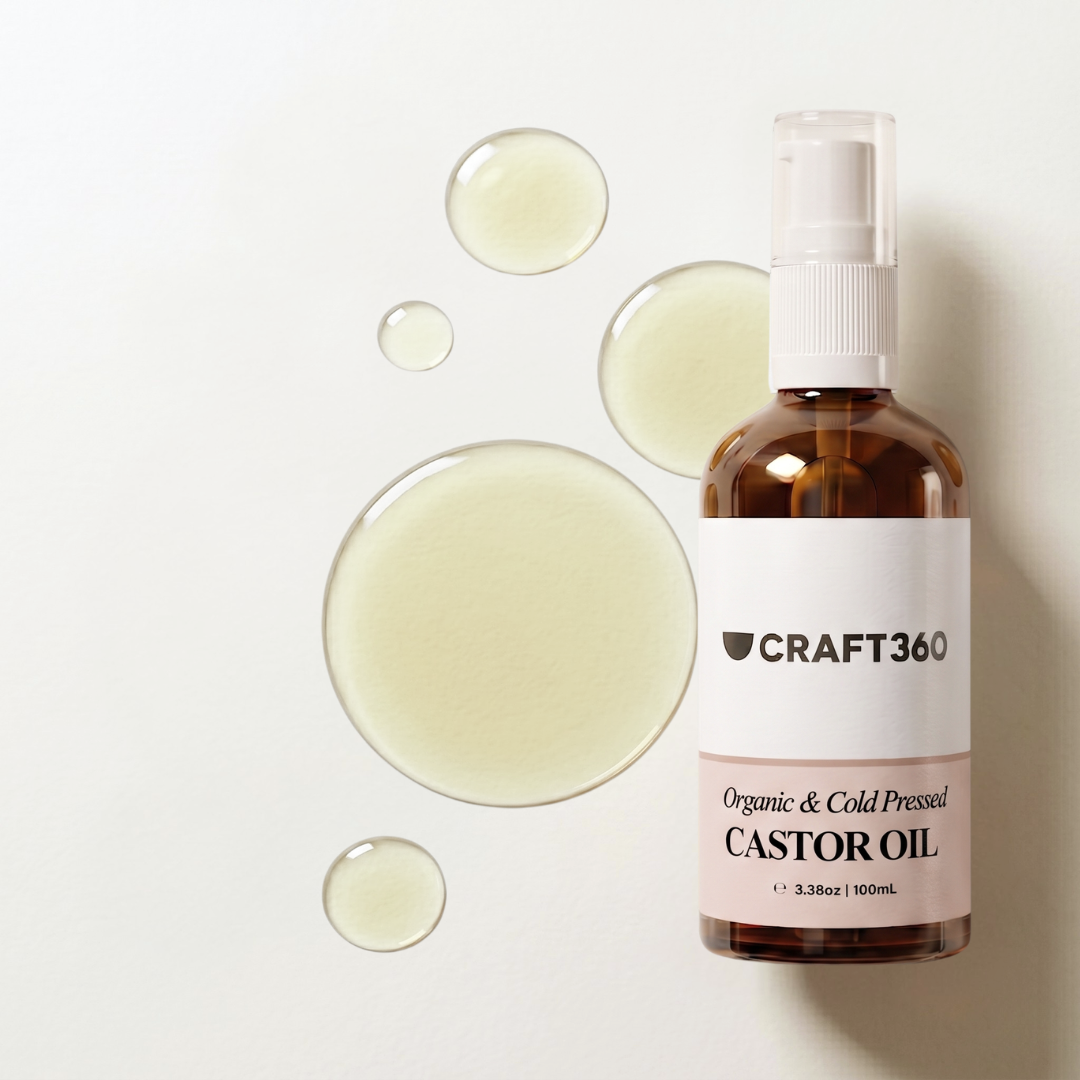 Certified Organic Castor Oil - Cold Pressed - Hexane Free - ACO Cert. No. 14153