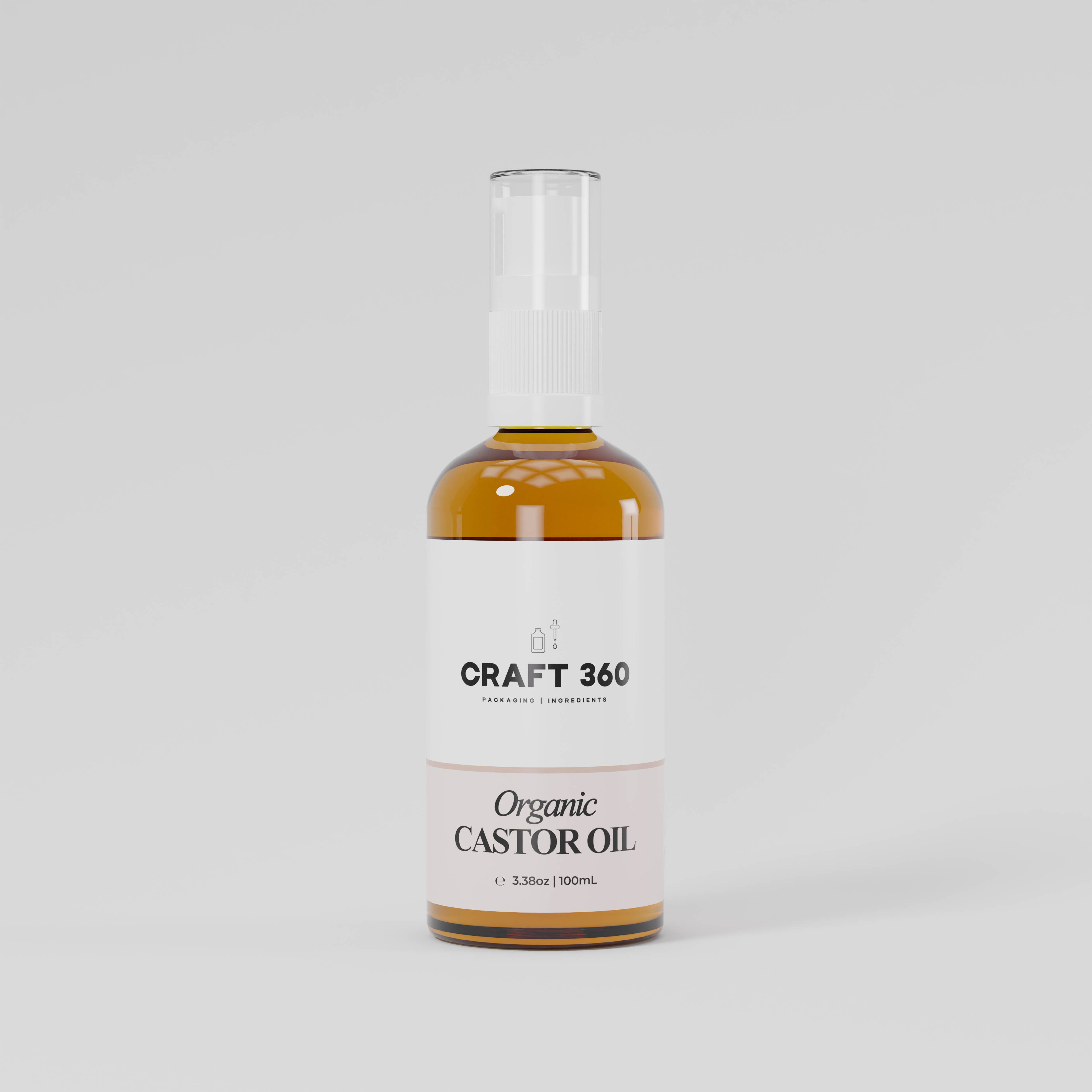 Organic Castor Oil - Cold Pressed - Hexane Free