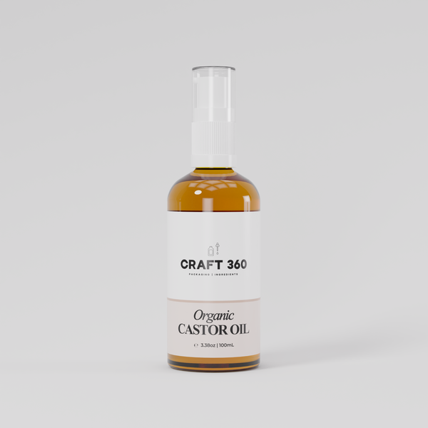 Certified Organic Castor Oil - Cold Pressed - Hexane Free - ACO Cert. No. 14153