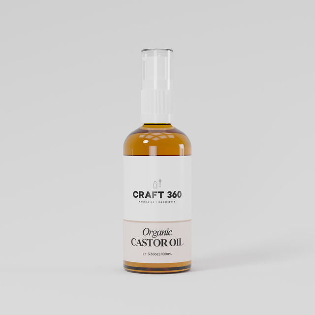 Organic Castor Oil - Cold Pressed - Hexane Free