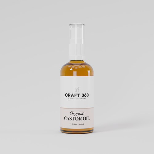 Organic Castor Oil - Cold Pressed - Hexane Free