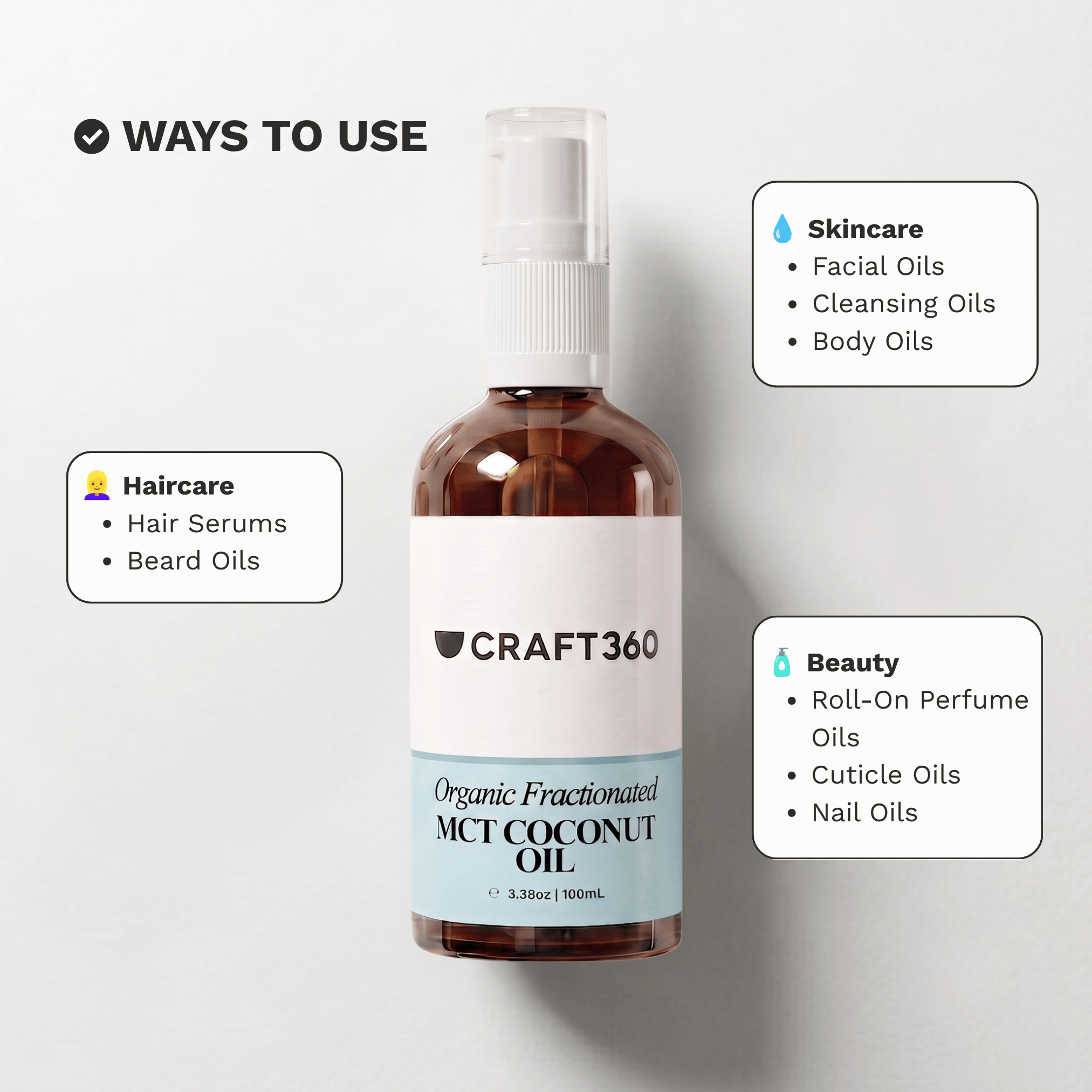 Certified Organic Fractionated Coconut MCT Oil - ACO Cert. No. 14153