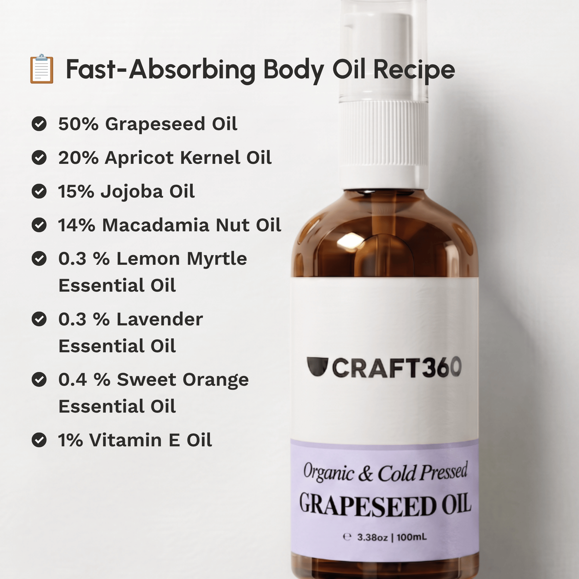 Certified Organic Grapeseed Oil - Cold Pressed - ACO Cert. No. 14153