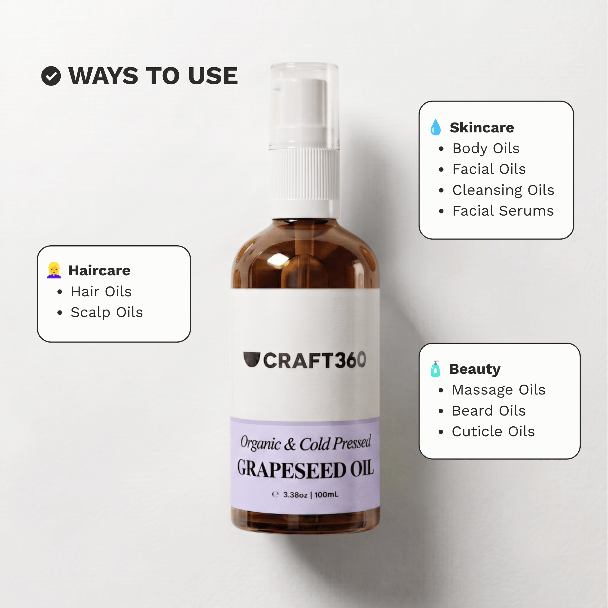 Certified Organic Grapeseed Oil - Cold Pressed - ACO Cert. No. 14153