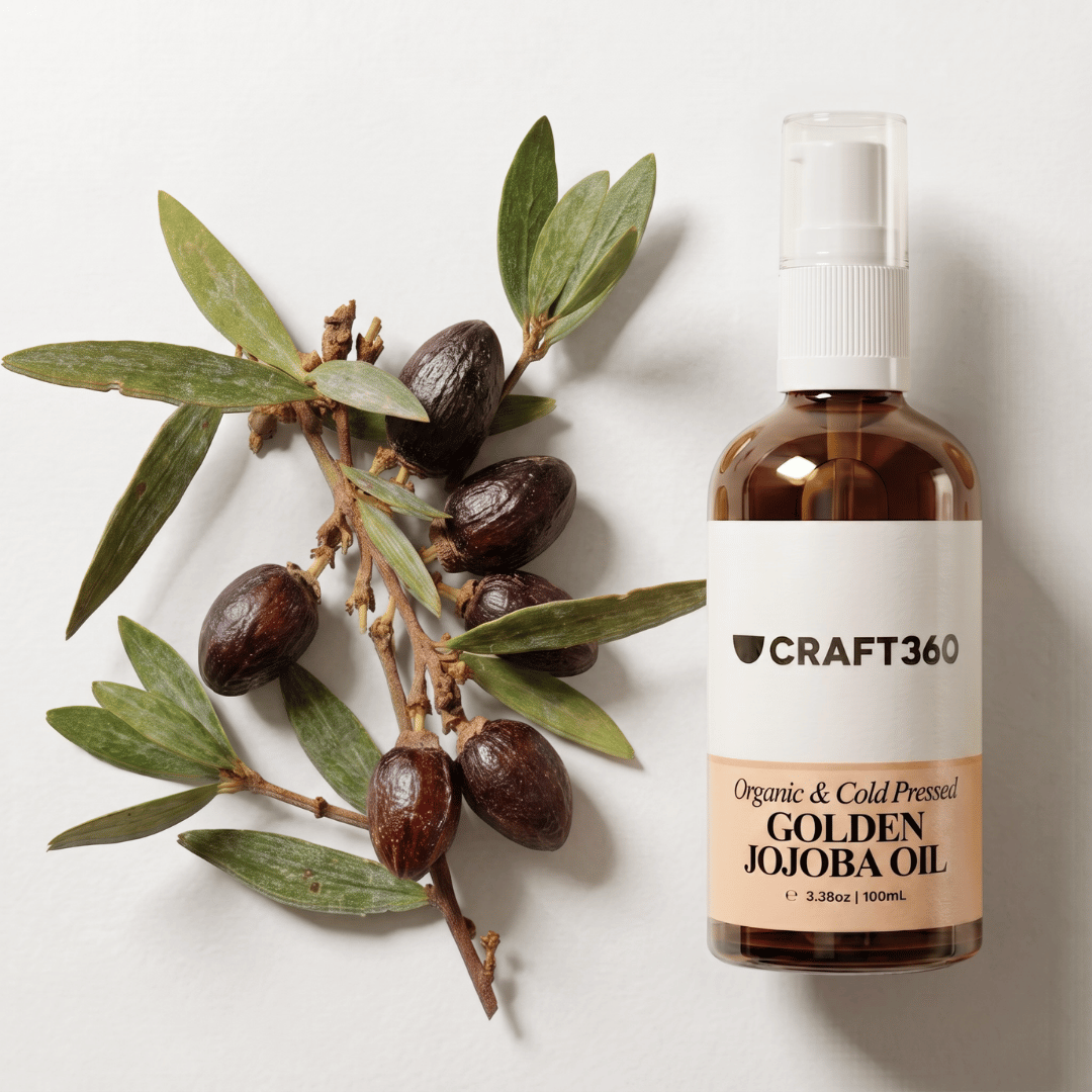 Certified Organic Golden Jojoba Oil - Cold Pressed - ACO Cert. No. 14153